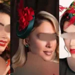 مدل مو برای شب یلدا با اکسسوری‌های قرمز و سبز