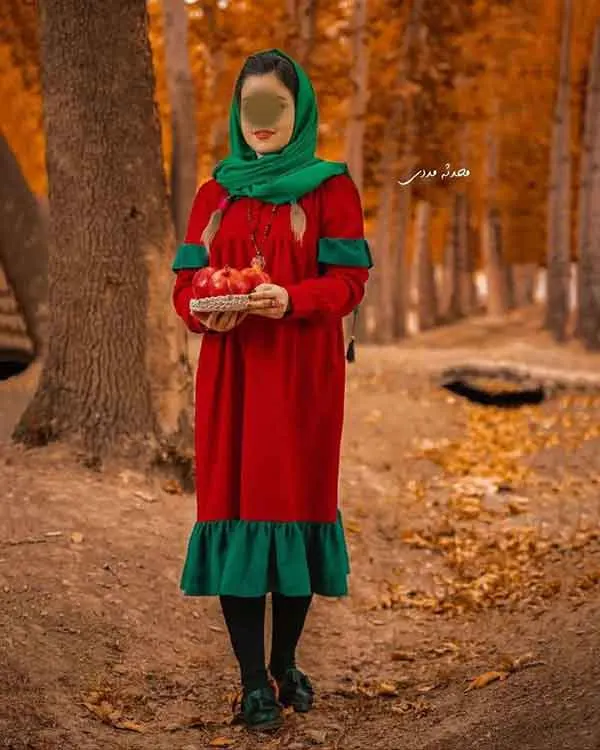 تصویر مرتبط با ایده‌های شیک مدل مو برای شب یلدا با اکسسوری‌های قرمز