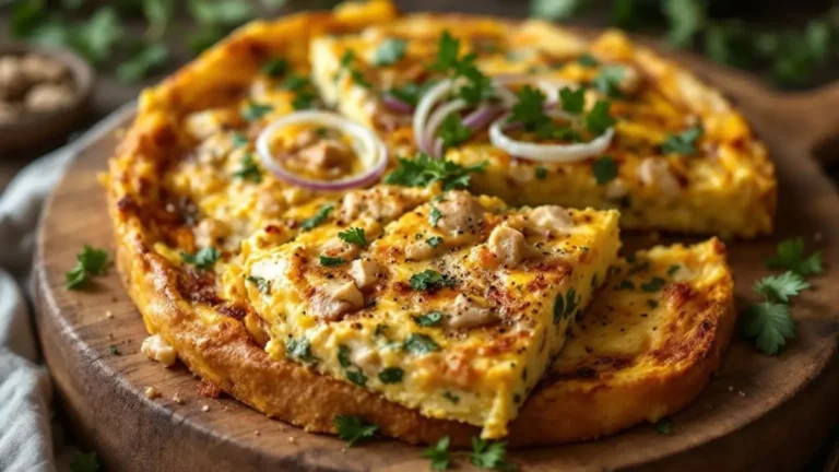 تصویر کوکوی مرغ و تره فرنگی طلایی و خوش‌طعم در ظرف فر