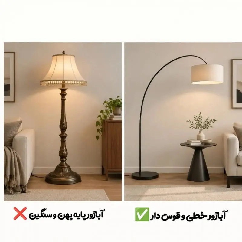 کفپوش روشن و یکدست که فضا را بزرگ‌تر نشان می‌دهد