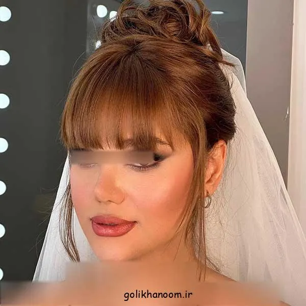 تصویر مرتبط با مدل موی عروس چتری؛ ظرافت و جذابیت در استایل عروسی