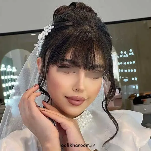 تصویر مرتبط با مدل موی عروس چتری؛ ظرافت و جذابیت در استایل عروسی