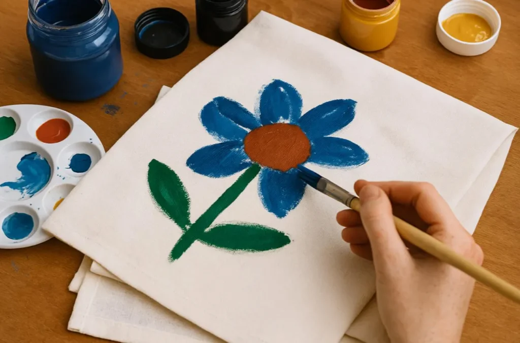 تصویر مرتبط با نقاشی روی پارچه در ۷ مرحله ساده برای مبتدیها