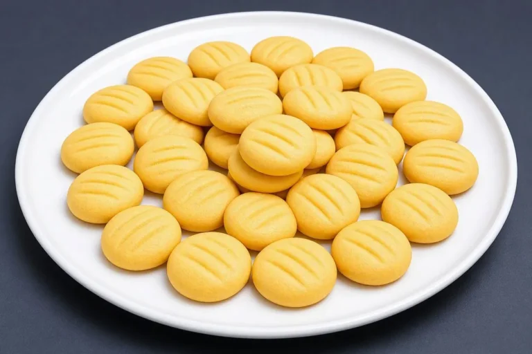 طرز تهیه بیسکویت کره‌ای با؛ بیسکویت کره‌ای نرم و لطیف تهیه شده با سه