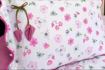 مراحل دوخت روبالشتی با لبه دوزی چیندار برای مبتدیها