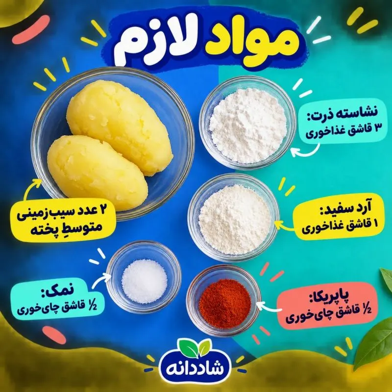مراحل تهیه چی پلت خانگی با سیبزمینی و ادویه