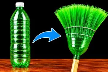 ساخت جارو باغبانی؛ ساخت جارو برای باغ با بطری پلاستیکی دور ریختنی