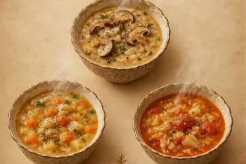 سوپ خوش‌طعم با آب پنیر؛ تصویری از سه مدل سوپ خوشمزه با آب پنیر