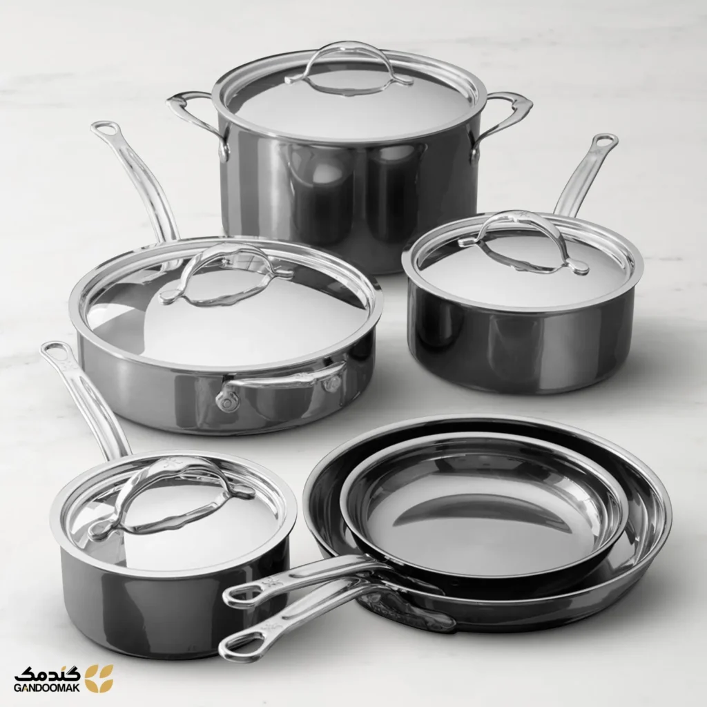 سرویس 10 تکه Hestan NanoBond استیل