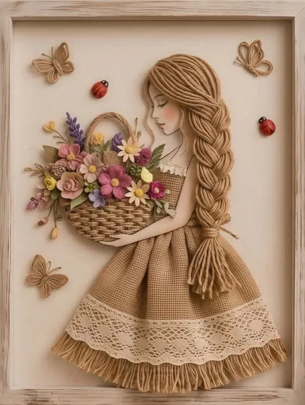 تصویر مرتبط با ایده‌هایی ساده و خلاقانه برای ساخت تابلوهای کنفی دکوری