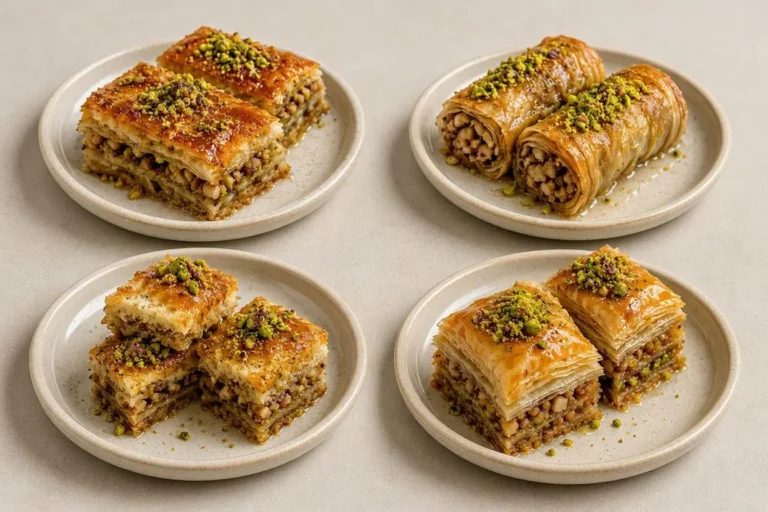 تهیه چند مدل باقلوای فوری؛ باقلوا فوری خوشمزه مناسب سرو کنار چای