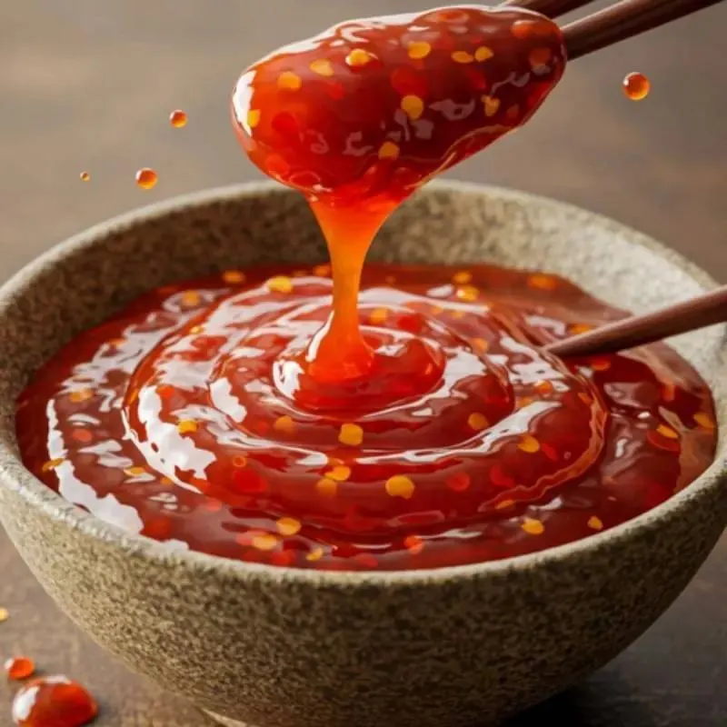 تصویر مرتبط با طرز تهیه سس تند و شیرین تایلندی؛ سسی خوشرنگ و خوشطعم برای مرغ و میگو
