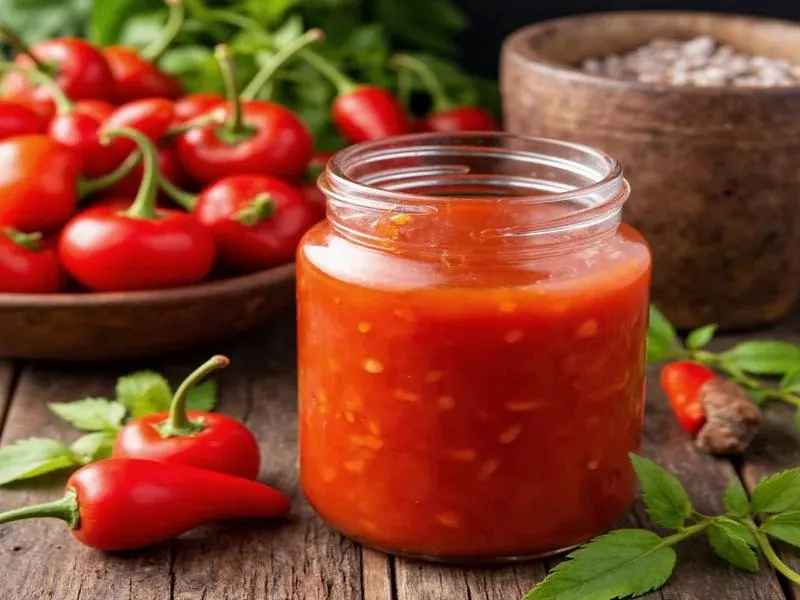 اضافه کردن مخلوط نشاسته ذرت و آب به سس برای غلیظ شدن و براق شدن
