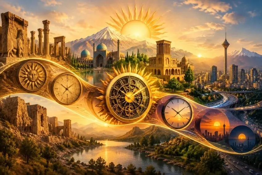 نموداری از تاریخچه تغییر ساعت تابستانی در ایران