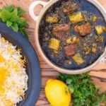 طرز تهیه خورشت کرفس مجلسی؛ خورشت کرفس مجلسی با گوشت نرم و سبزیجات تاز
