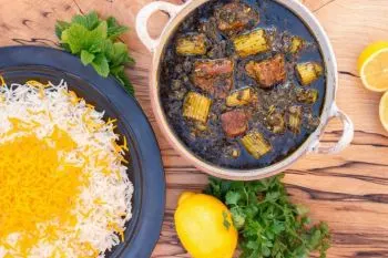 طرز تهیه خورشت کرفس مجلسی؛ خورشت کرفس مجلسی با گوشت نرم و سبزیجات تاز