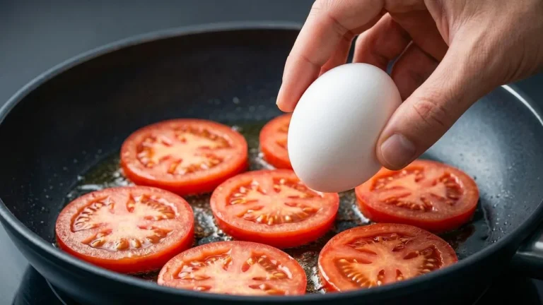 املت سریع و خوشمزه با؛ املت خوشمزه و سریع با گوجه فرنگی و پنیر کش‌دار