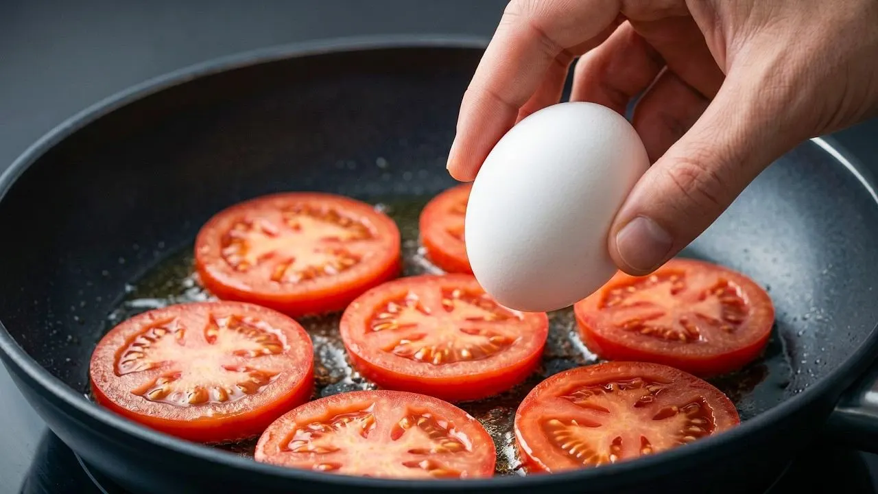 املت سریع و خوشمزه با؛ املت خوشمزه و سریع با گوجه فرنگی و پنیر کش‌دار
