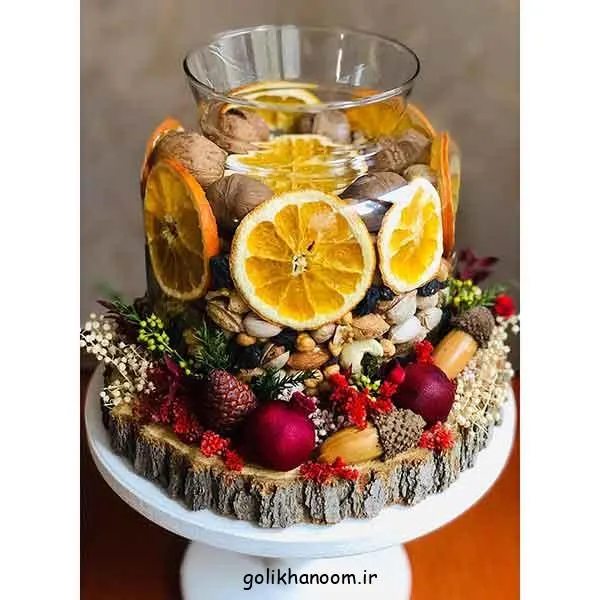 تصویر مرتبط با ایدههای خلاقانه برای تزیین آجیل شب یلدا با طرحهای شیک و متنوع