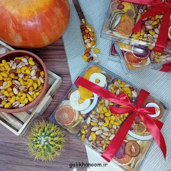 تصویر مرتبط با ایدههای خلاقانه برای تزیین آجیل شب یلدا با طرحهای شیک و متنوع