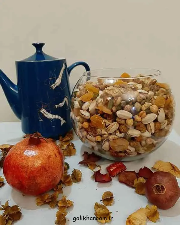 تصویر مرتبط با ایدههای خلاقانه برای تزیین آجیل شب یلدا با طرحهای شیک و متنوع