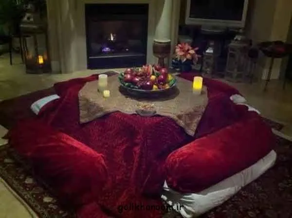تصویر مرتبط با ایدههای خلاقانه برای تزیین سفره شب یلدا با سبک سنتی و مدرن