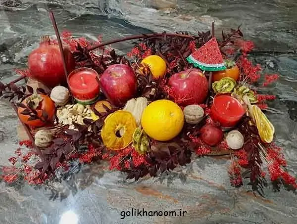 تصویر مرتبط با ایدههای شیک و سنتی برای چیدمان سفره شب یلدا