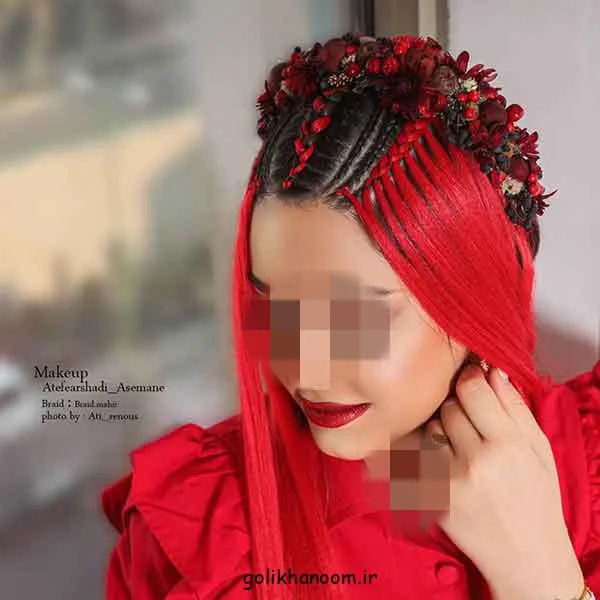 تصویر مدل بافت مو جدید یلدایی با استایل خاص و جذاب