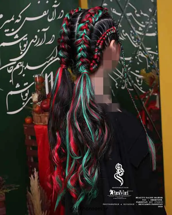 تصویر مدل بافت مو جدید یلدایی با استایل خاص و جذاب