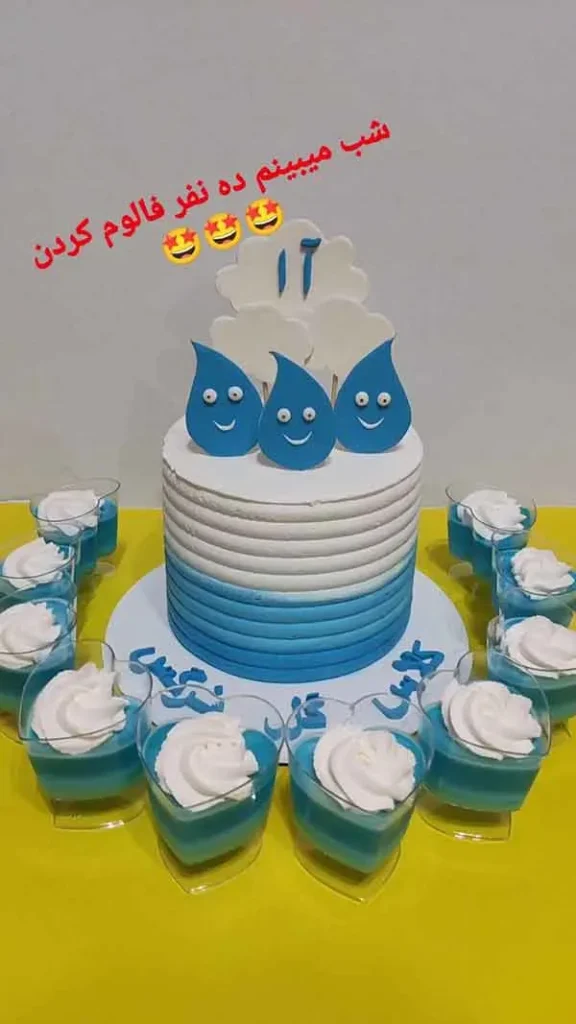 تصویر مرتبط با ایده‌های متنوع مدل کیک جشن آب کلاس اول با 70 طرح جذاب