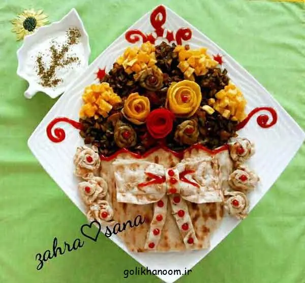 تصویر مرتبط با ۲۰ ایده خلاقانه و جذاب برای تزیین غذا در مدرسه