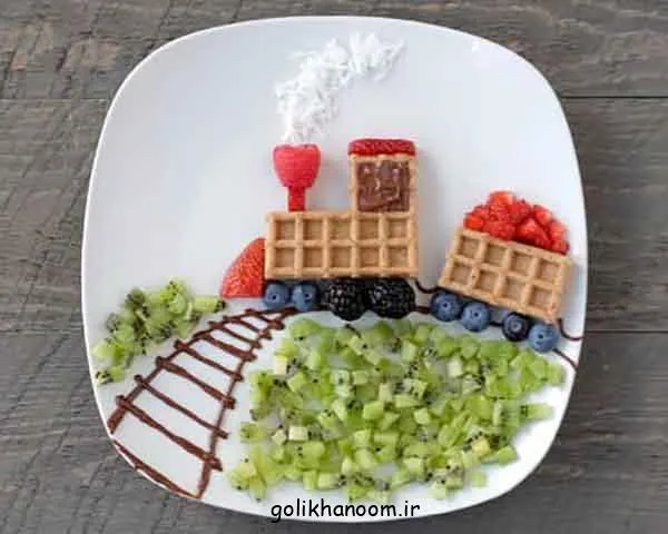 تصویر مرتبط با ۲۰ ایده خلاقانه و جذاب برای تزیین غذا در مدرسه