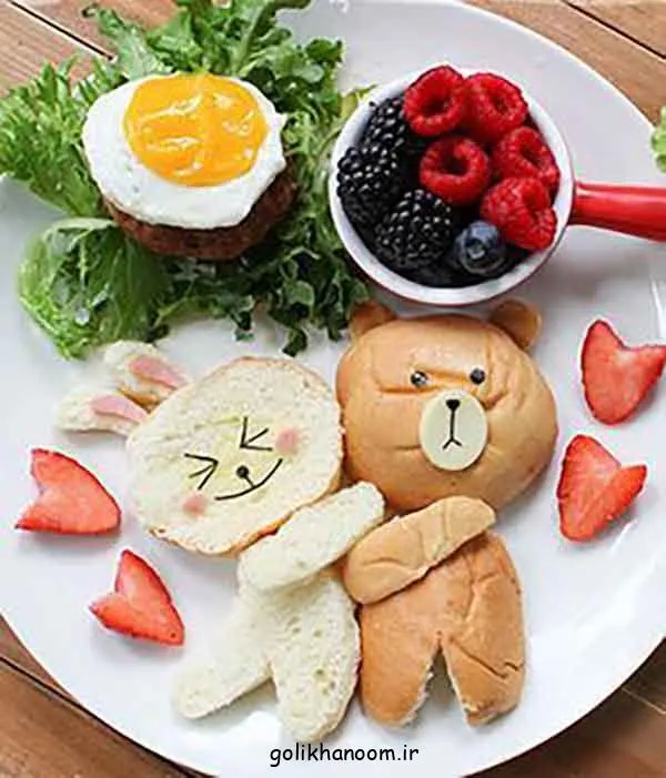 تصویر مرتبط با ۲۰ ایده خلاقانه و جذاب برای تزیین غذا در مدرسه