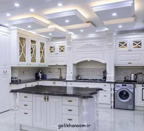 تصویر مرتبط با مدل‌های جدید کابینت آشپزخانه با طراحی و رنگ‌های ترند
