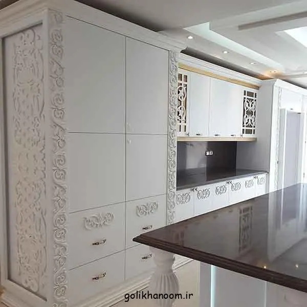 تصویر مرتبط با مدل‌های جدید کابینت آشپزخانه با طراحی و رنگ‌های ترند