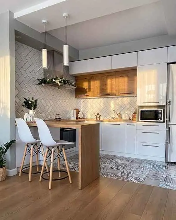 تصویر مرتبط با ۵۵ مدل کابینت جدید و کاربردی برای آشپزخانه کوچک با طراحی بهینه