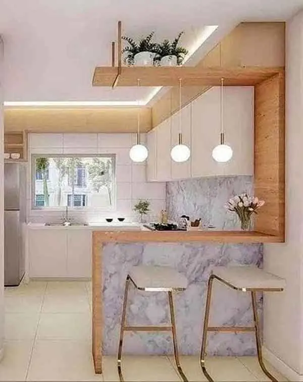 تصویر مرتبط با ۵۵ مدل کابینت جدید و کاربردی برای آشپزخانه کوچک با طراحی بهینه