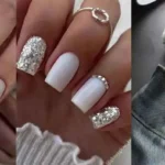 مدل کاشت ناخن سفید با طرحهای متنوع و شیک