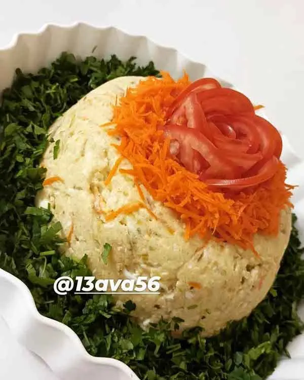 تصویر مرتبط با ایده‌های متنوع و ساده برای تزیین سالاد الویه در مدرسه