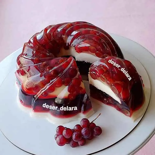 تصویر مرتبط با ایدههای خلاقانه و کمهزینه برای تزیین ژله شب یلدا با رنگهای زیبا