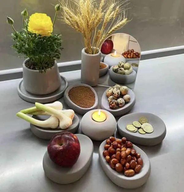 تصویر مرتبط با ۵۳ ایده جذاب برای چیدمان سفره هفت سین با طرحهای متنوع و خاص