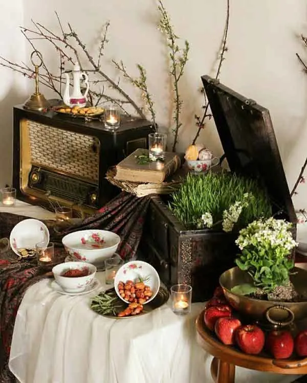 تصویر مرتبط با ۵۳ ایده جذاب برای چیدمان سفره هفت سین با طرحهای متنوع و خاص