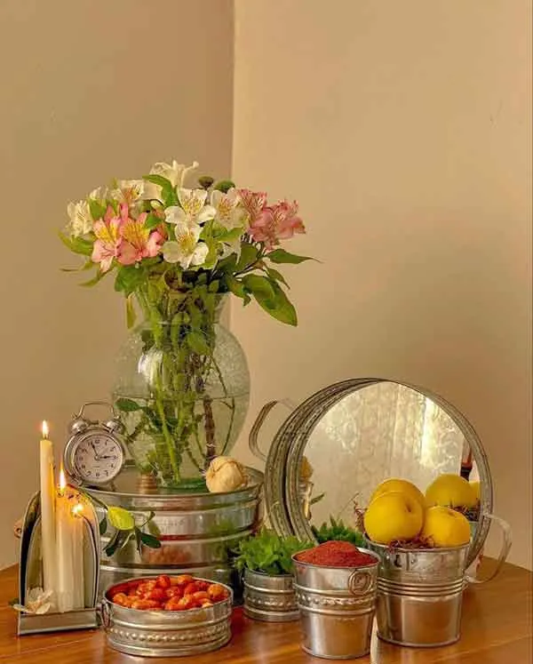 تصویر مرتبط با ۵۳ ایده جذاب برای چیدمان سفره هفت سین با طرحهای متنوع و خاص