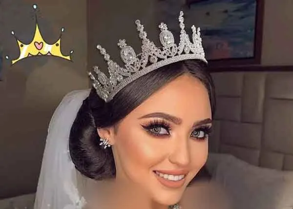 مدل موی باز عروس با آرایش ملایم و طبیعی