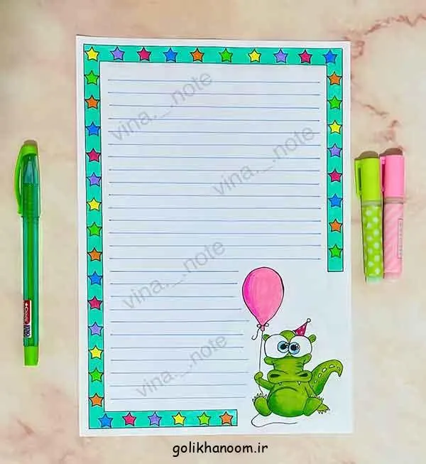 تصویر مرتبط با آموزش نقاشی تمساح با مداد رنگی به سبک کارتونی و ساده