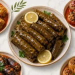 طرز تهیه ۵ مدل دلمه؛ تصویری از پنج مدل دلمه اصیل ایرانی با برگ مو، کلم