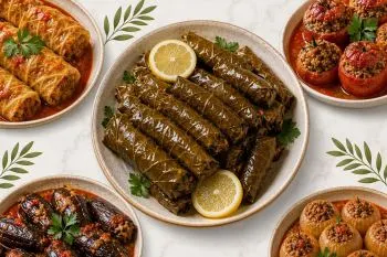 طرز تهیه ۵ مدل دلمه؛ دلمههای متنوع ایرانی شامل برگ مو، کلم، بادمجان