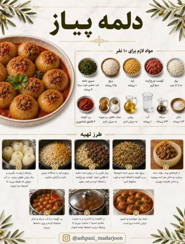 بادمجانهای پر شده با مواد دلمه