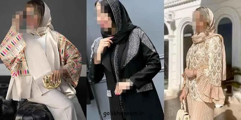 کت لنین زنانه با سوزندوزی رنگی