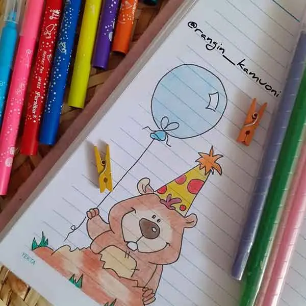تصویر مرتبط با ایدههای متنوع و جذاب برای حاشیه تزیین دفتر مشق با نقاشی